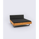 Lit Elya – Chêne massif et design industriel moderne